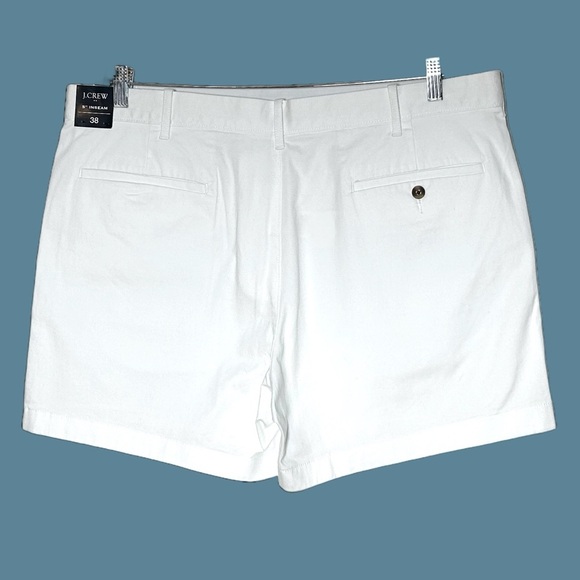 NWT J. Crew Factory White 5" Flex Chino Short, Size 38 - Picture 5 of 9